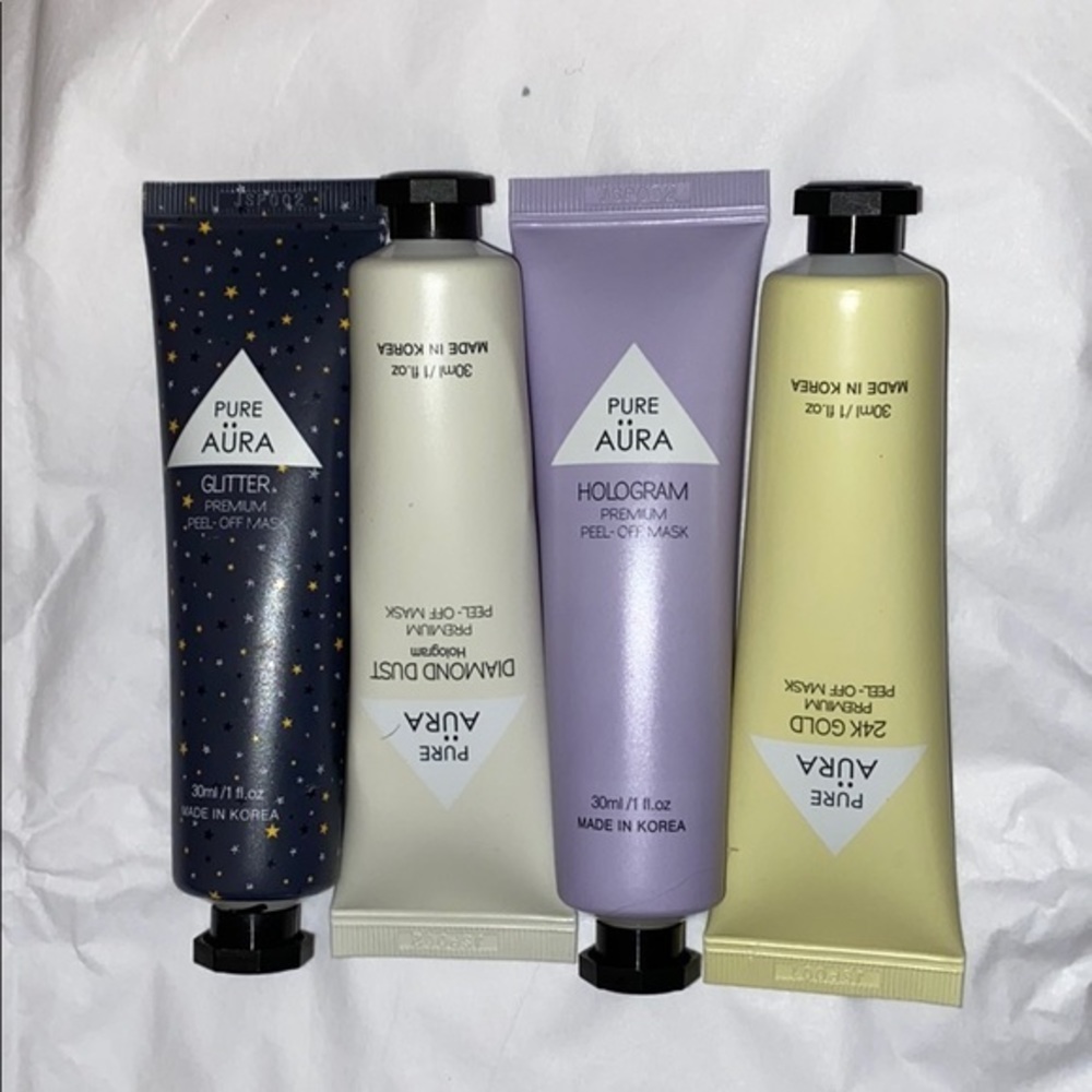 PURE AURA - set of 4 peel off masks